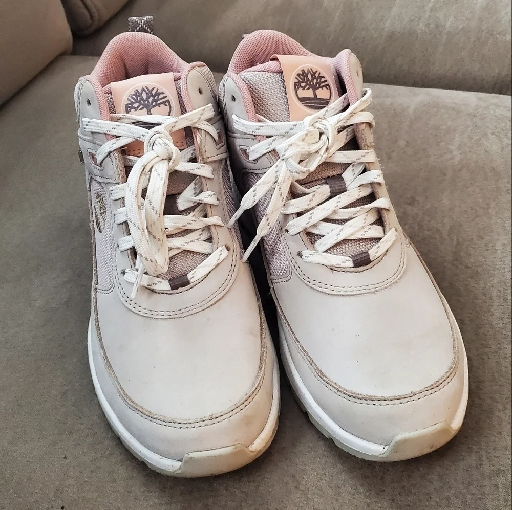 Timberland Field Trekker Mid Womens Shoes Size 7.5 In Light Taupe Nubuck-beige